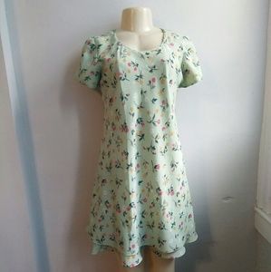 Mint Green Floral Hampton Dress Co. Petites - 6P